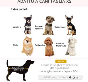 PawHut Cuccia per Cani di Taglia Piccola (Max 10kg) con Cuscino Lavabile, 70x47x30cm - Grigio Antracite
