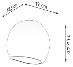 Sollux SL.1026 - Applique GLOBE 1xE27/60W/230V bianco lucido