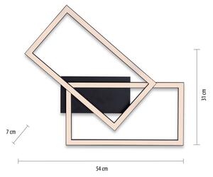 Leuchten Direkt 14692-18 - Plafoniera LED dimmerabile IVEN LED/36W/230V