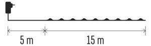 Catena luminosa LED per esterni 150xLED/20m IP44 bianco freddo