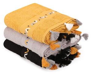 Set di asciugamani tipo terry in cotone 3 pz 50x90 cm Asorti – Foutastic