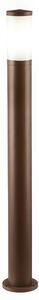 PANAMA PALO ALTO E27 Palo in pressofusione di alluminio Dimensioni 13x8,8xh 80 cm Diffusore in termoplastico opalino colore CORTEN