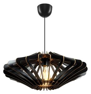 Lampadario a sospensione con filo 1xE27/60W/230V nero diametro 47 cm