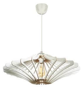 Lampadario a sospensione con filo 1xE27/60W/230V bianco diametro 47 cm bianco