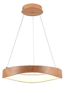 LED Solution Lampada a sospensione LED dal design rotondo con decoro in legno 50cm 18W 23364