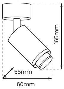 Faretto MICA 1xGU10/25W/230V bianco