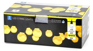 Aigostar - Catena decorativa da esterno LED 10xLED/8m IP44 bianco caldo
