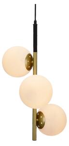 Lampadario a sospensione con filo DUO 3xE14/40W/230V oro/nero