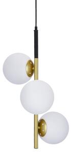 Lampadario a sospensione con filo DUO 3xE14/40W/230V oro/nero