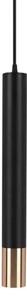 Lampadario a sospensione con supporto rigido 1xGU10/35W/230V 50 cm nero/oro