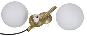 Lampadario a sospensione con filo DUO 2xE14/40W/230V oro/nero