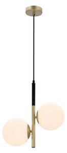 Lampadario a sospensione con filo DUO 2xE14/40W/230V oro/nero