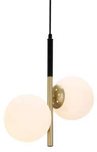 Lampadario a sospensione con filo DUO 2xE14/40W/230V oro/nero