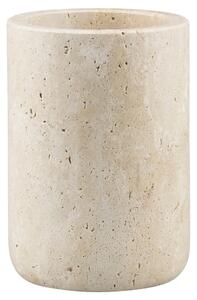 Portaspazzolino in pietra beige Travertine - Mette Ditmer Denmark