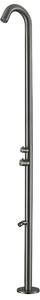 Doccia da Giardino esterno QUARTU- Dimensioni 26x37x h 222,9 cm con Miscelatore e LAVAPIEDI da esterno In Acciaio Inox 316 L QUARTU-canna di fucile