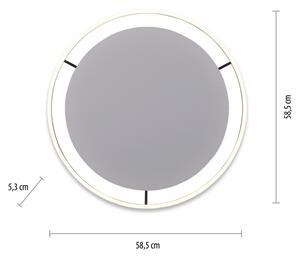 Leuchten Direkt 15392-13 - Plafoniera LED dimmerabile RITUS 30W/230V nero
