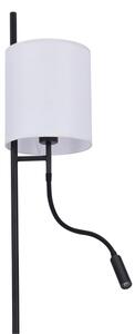 Lampada da terra LED TOKYO 1xE27/40W/230V + LED/3W nero/bianco