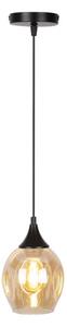 Lampadario a sospensione con filo ASPA 1xE27/40W/230V nero