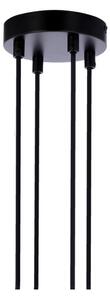 Lampadario a sospensione con filo RENO 4xE27/40W/230V nero/marrone