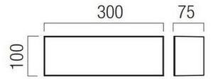 Redo 90330 - LED Applique da esterno KODIAK LED/12W/230V IP65 bianco/nero