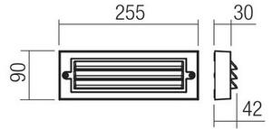 Redo 90330 - LED Applique da esterno KRUP LED/6W/230V IP65 antracite
