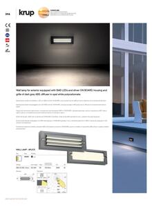 Redo 90330 - LED Applique da esterno KRUP LED/6W/230V IP65 antracite