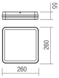 Redo 90288 - Lampada LED da esterno ISOLA LED/24W/230V 3000/4000/6500K IP54