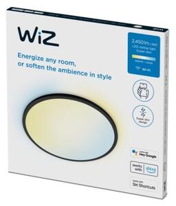 WiZ - Plafoniera LED dimmerabile SUPERSLIM LED/22W/230V Wi-Fi nero