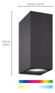 WiZ -LED RGBW Applique dimmerabile UP&DOWN 2xGU10/4,7W/230V Wi-Fi CRI 90 nero