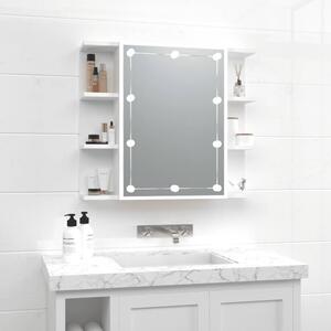 Mobile a Specchio con LED Bianco 70x16,5x60 cm