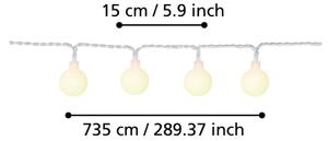 Eglo 900239 - Catena decorativa da esterno LED LIBISA 50xLED/0,066W/4,5V IP44
