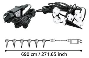 Eglo 900117 - Catena decorativa da esterno LED SPINETOLI 6xLED IP65