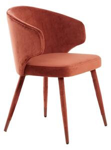 Sedia da pranzo rosso chiaro in set da 2 Kosaka - Light & Living