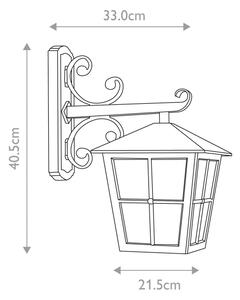 Elstead - Applique da esterno CANTERBURY 1xE27/100W/230V IP43