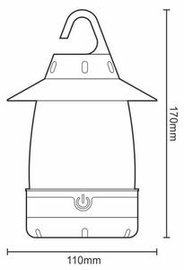 Lampada LED portatile 3xLED/4xAA IPX4