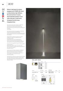 Redo 90416 - LED Applique da esterno ACE LED/3,36W/230V 4000K IP54 grigio