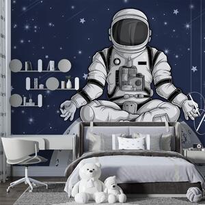 Carta da parati Un astronauta seduto sulla luna, Carta da parati Spazio, Carta da parati popolare, t00020 - Tapeko.it