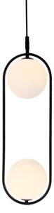 Lampadario a sospensione con filo CORDEL 2xG9/28W/230V nero