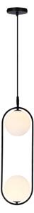 Lampadario a sospensione con filo CORDEL 2xG9/28W/230V nero