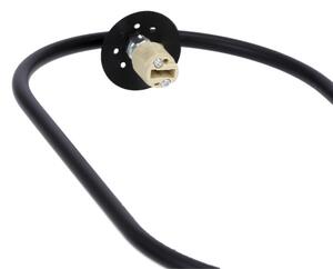 Lampadario a sospensione con filo CORDEL 1xG9/28W/230V nero
