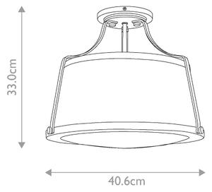 Hinkley - Lampadario a plafone CHARLOTTE 3xE27/75W/230V ottone