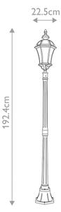 Garden Zone - Lampada da esterno LEDBURY 1xE27/100W/230V IP44 nero