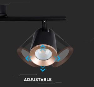 Luce Spot a LED 3xLED/5W/230V 3000K nero