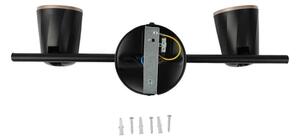 Luce Spot a LED 2xLED/5W/230V 4000K nero