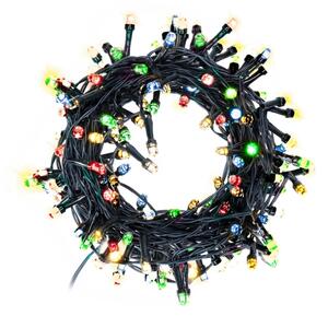 Brilagi - Catena luminosa natalizia per esterni a LED, 200 LED, 2 funzioni, 25 m, IP44, multicolore