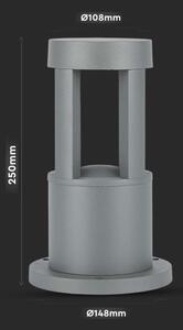 LED Lampada da esterno LED/10W/230V 25cm 6400K IP65 grigio