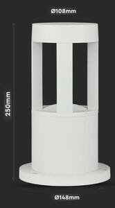LED Lampada da esterno LED/10W/230V 25cm 4000K IP65 bianco