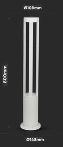 LED Lampada da esterno LED/10W/230V 80cm 4000K IP65 bianco