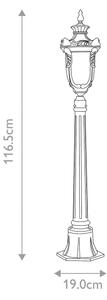 Elstead - Lampada da esterno PHILADELPHIA 1xE27/100W/230V IP44 nero