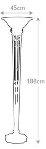 Feiss - Lampada con piedistallo OPERA 1xE27/100W/230V bronzo/beige
